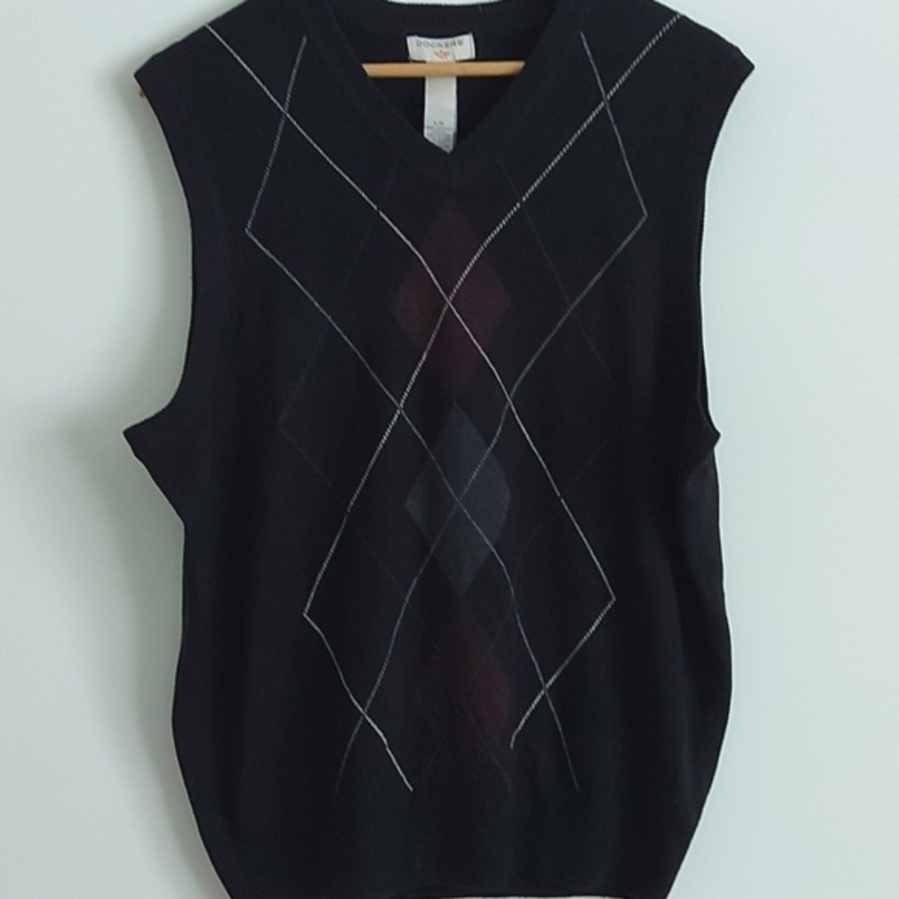 NWT Dockers‎ Argyle Sweater Vest Size Large